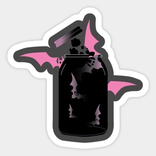 Pink Halloween Sticker